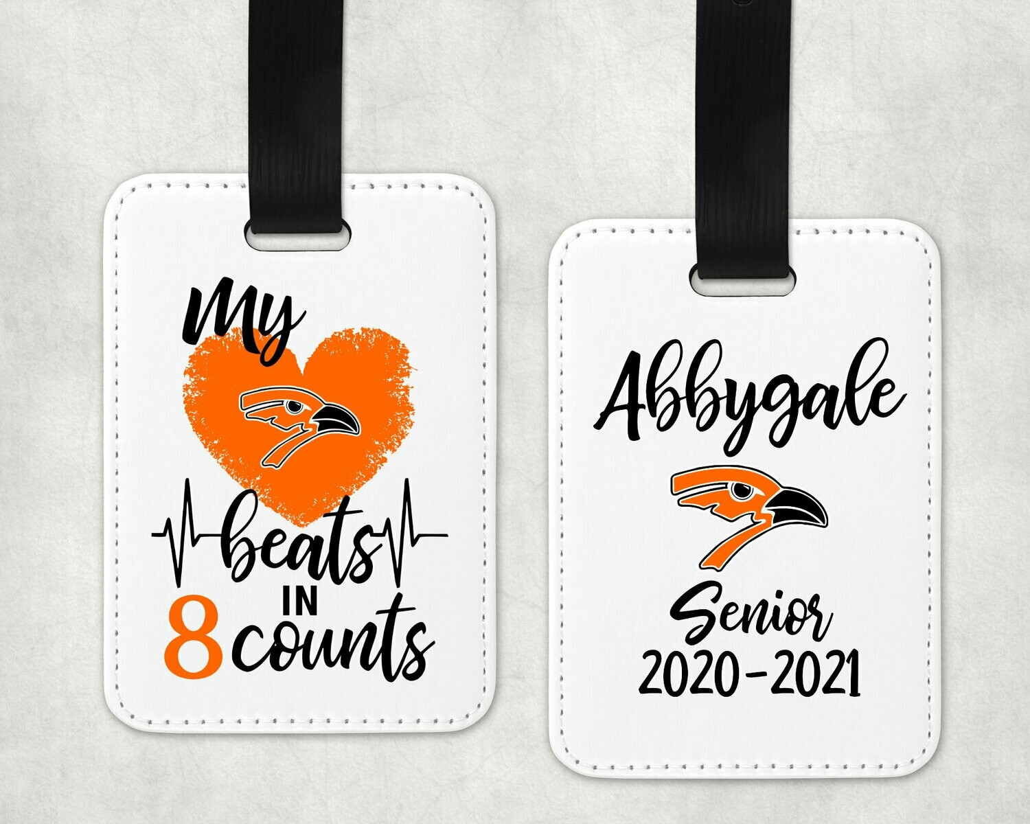 SCHOOL LEATHERETTE BAG TAG