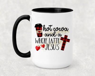 HOT COCOA AND JESUS MUG