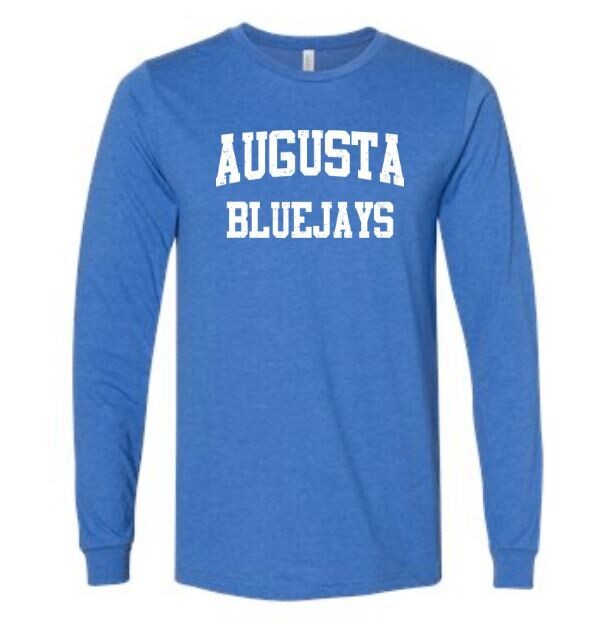 DISTRESSED AUGUSTA BLUEJAYS LONGSLEEVE