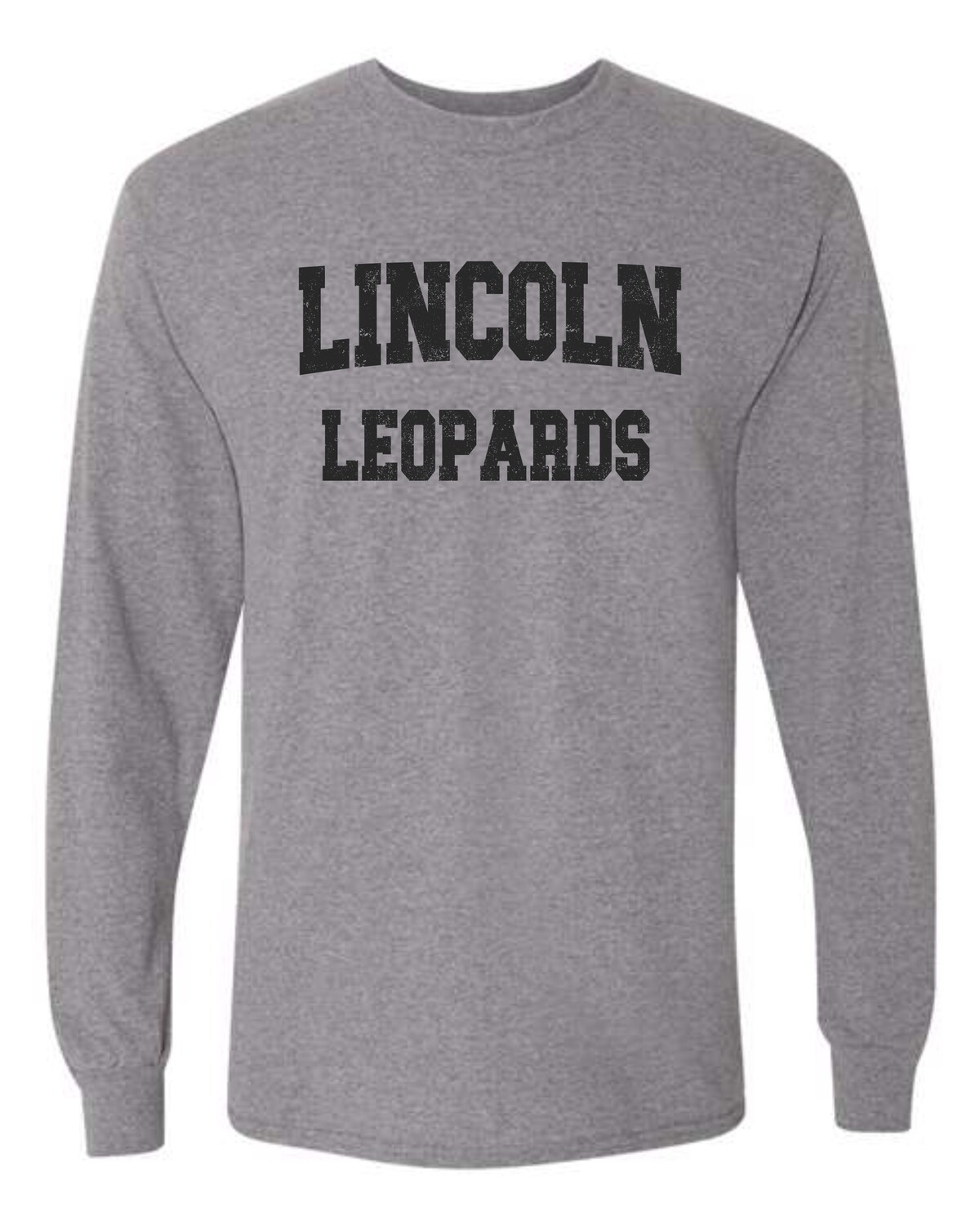 DISTRESSED LINCOLN LEOPARDS LONG SLEEVE