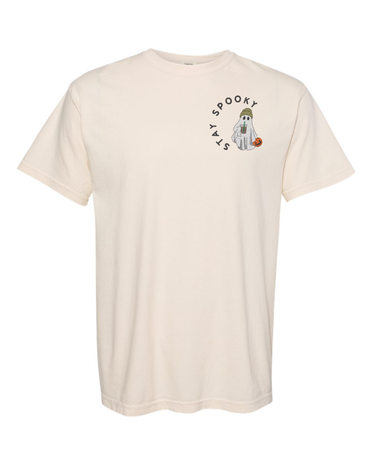 EMBROIDERED STAY SPOOKY GHOST