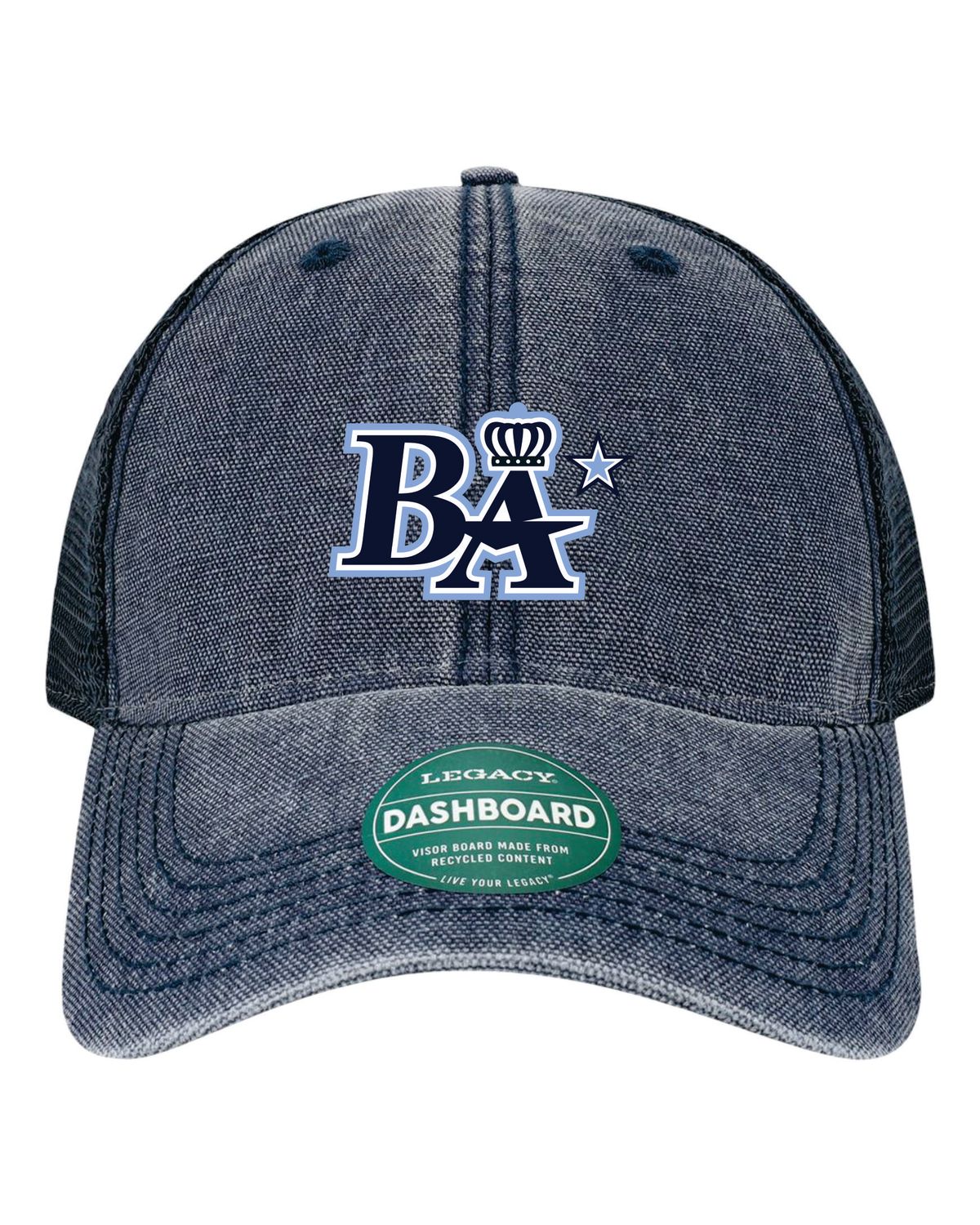 BLUE ARMY LEGACYDASHBOARD TRUCKER CAP