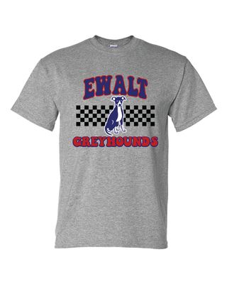 CHECKERED GREYHOUNDS SHORT/LONG SLEEVE TEE