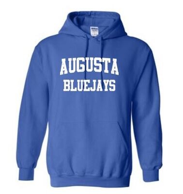 DISTRESSED AUGUSTA BLUEJAYS HOODED SWEATSHIRT