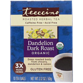 Teeccino Organic Dandelion Dark Roast Herbal Tea
