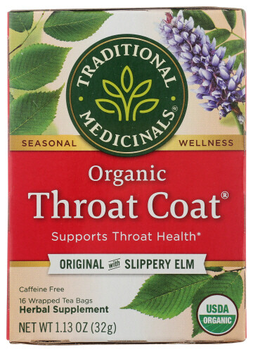 Traditional Medicinals Organic Throat Coat Tea w/ Slippery Elm