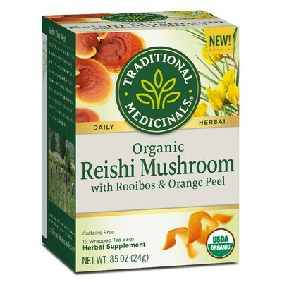 Traditional Medicinals Organic Reishi Mushroom Roobios Orange Peel Tea