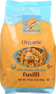 Bionaturae Organic Fusilli Pasta