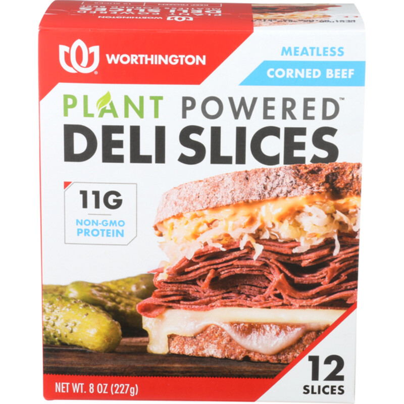 Worthington Meatless Corned Beef Deli Slices 12 ea/box