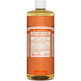 Dr. Bronner Hemp Tea Tree Oil Pure Castile Soap