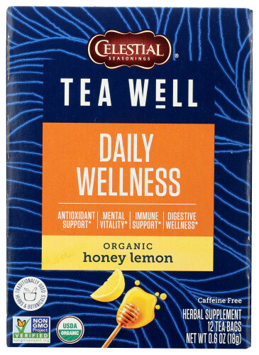 Celestial Seasonings TeaWell Organic Honey Lemon Tea 12 bags