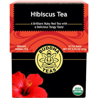 Buddha Tea Organic Hibiscus Tea 18 Bags