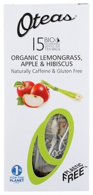 Oteas Organic Lemongrass Apple And Hibiscus