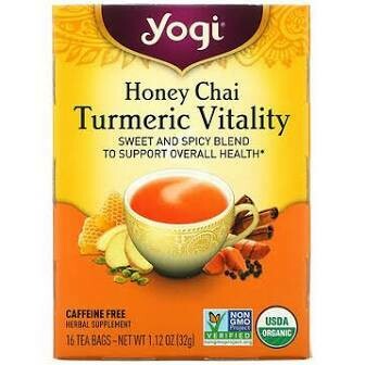 Yogi Organic Honey Chai Turmeric Vitality Tea