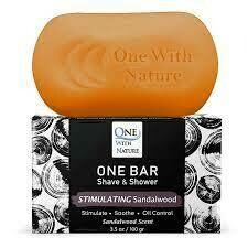 One Bar Stimulating Sandalwood Shave &amp; Shower Bar 3.5 oz