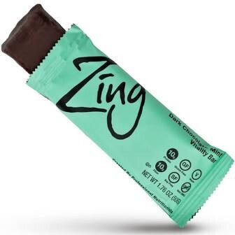 Zing Dark Chocolate Mint Protein Bar