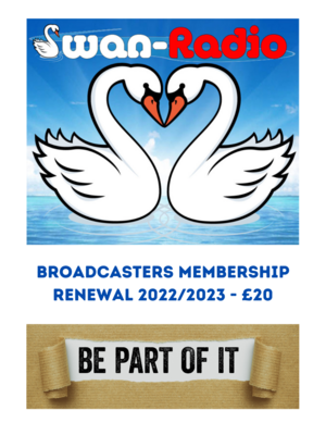 Swan Broadcaster Membership Renewal for 2022/2023