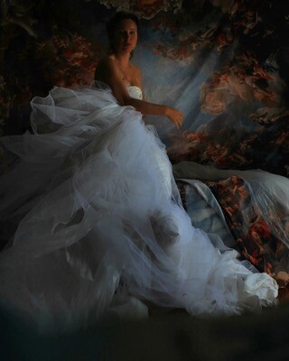 "La vestizione della sposa" # 1  Selfportrait ©Ilaria Facci