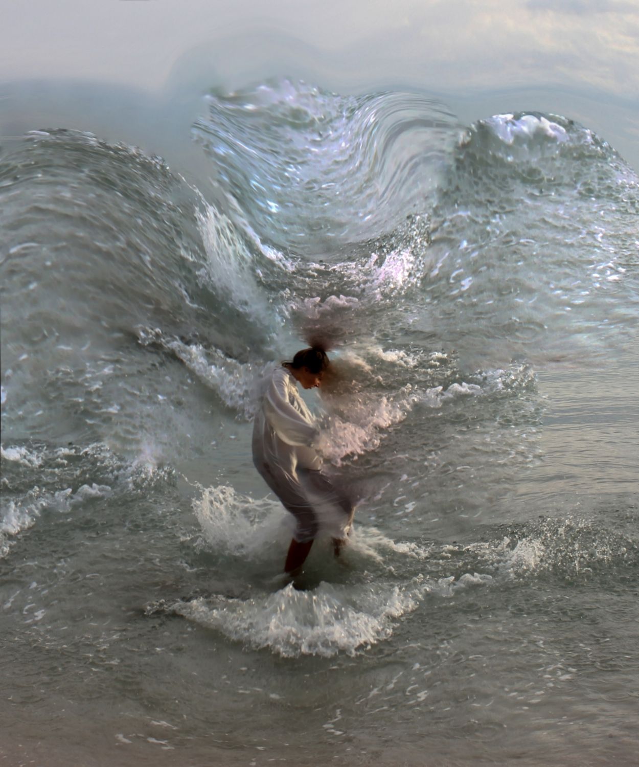 "La mia terra è il Mare"  #3 Selfportrait ©Ilaria Facci