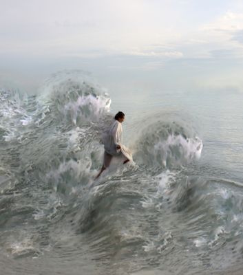 "La mia terra è il Mare"  #7 Selfportrait ©Ilaria Facci