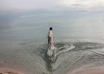 "La mia terra è il Mare"  #9 Selfportrait ©Ilaria Facci