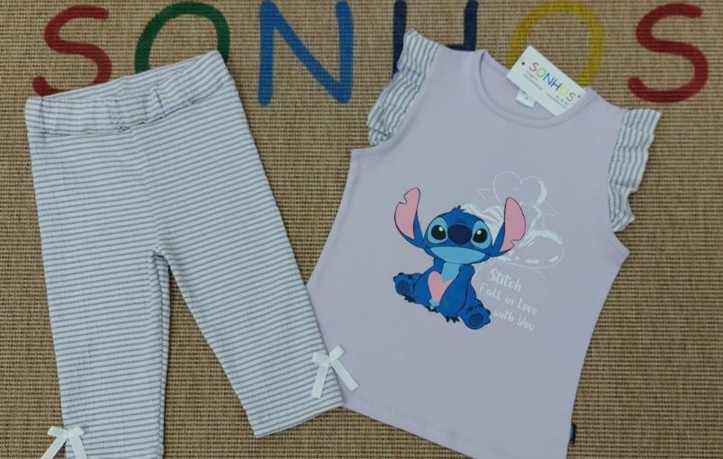 Stitch Fall in Love Shorts &amp; Tank Top Set for Girls