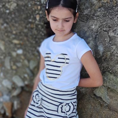 Minnie Striped Skirt &amp; T-Shirt Set for Girls
