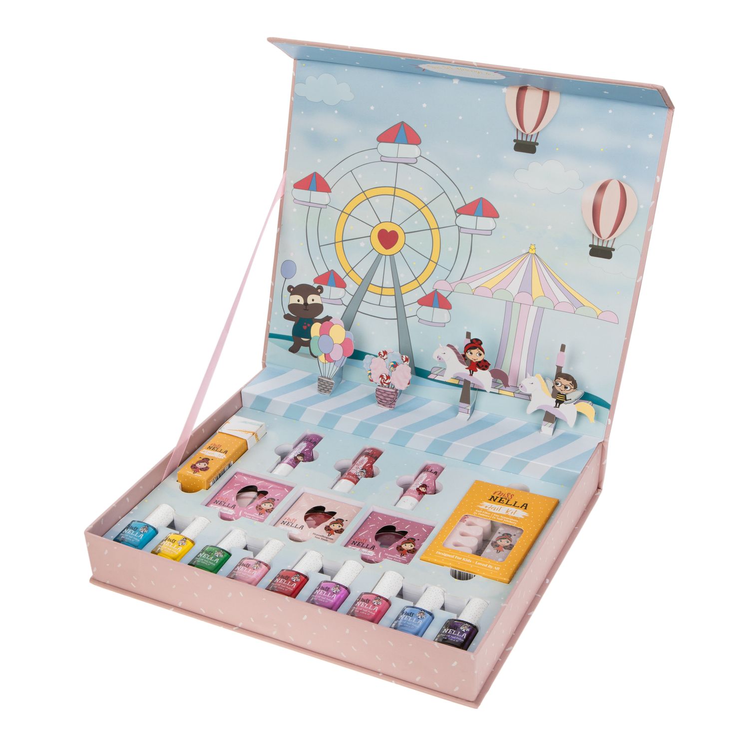 Miss Nella Pop-Up Beauty Case – Complete Kids Makeup Set
