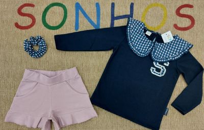 Pink Shirt &amp; Shorts Set – Girls Outfit