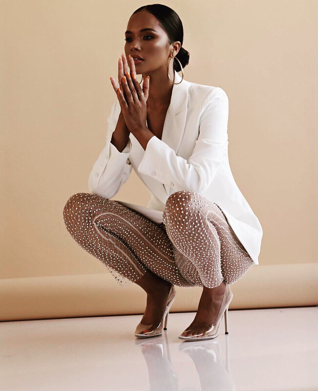 Sheer Pearl Leggings