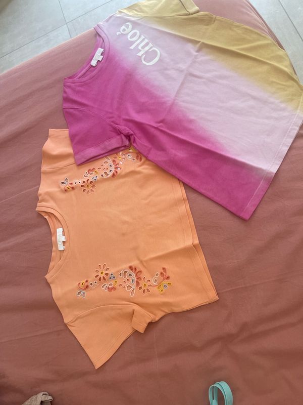 Lot de 2 tee shirt Chloe 6 et 7 ans