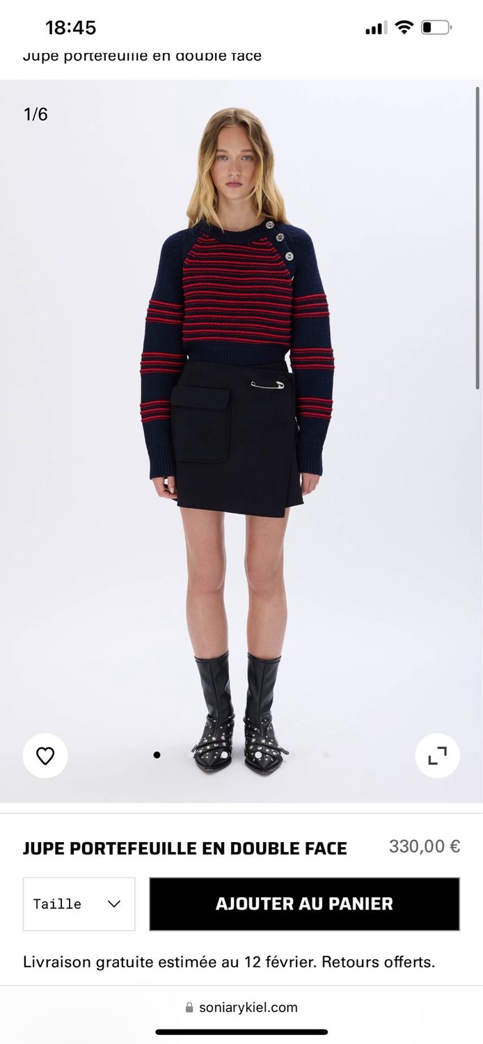 Jupe neuve sonia Rykiel taille 34 ok 36