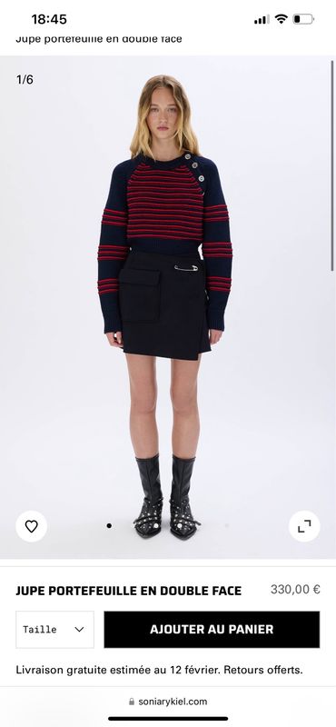 Jupe neuve sonia Rykiel taille 34 ok 36