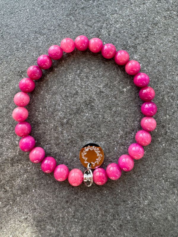 Armband Achat Pink