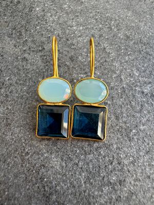 Ohrhänger Iolith, Aqua Chalcedon Ohrhänger Iolith, Aqua Chalcedon