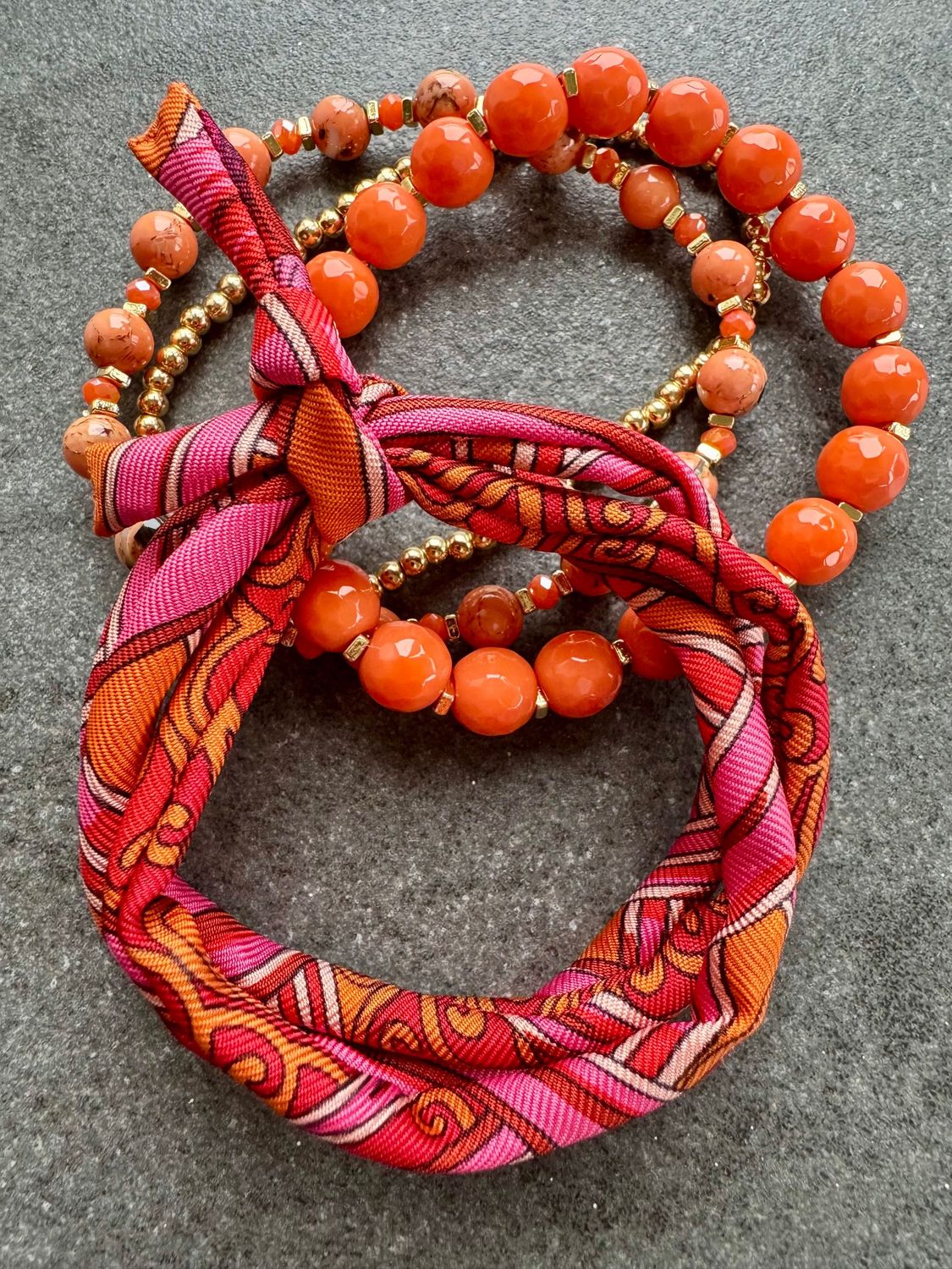 Sonderkombi TULIPA mit drei Perlenarmbändern