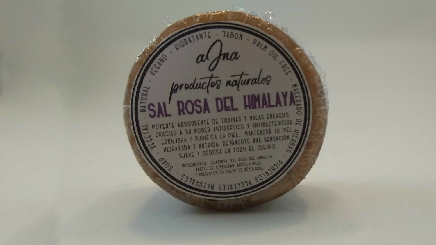 Jabón de sal rosa del himalaya