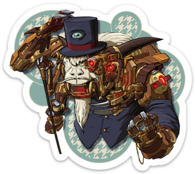 4" Vinyl MechaSticker: Lord Bartholomew S. Minicane IV Esqu. 4" Vinyl MechaSticker: Lord Bartholomew S. Minicane IV Esqu.