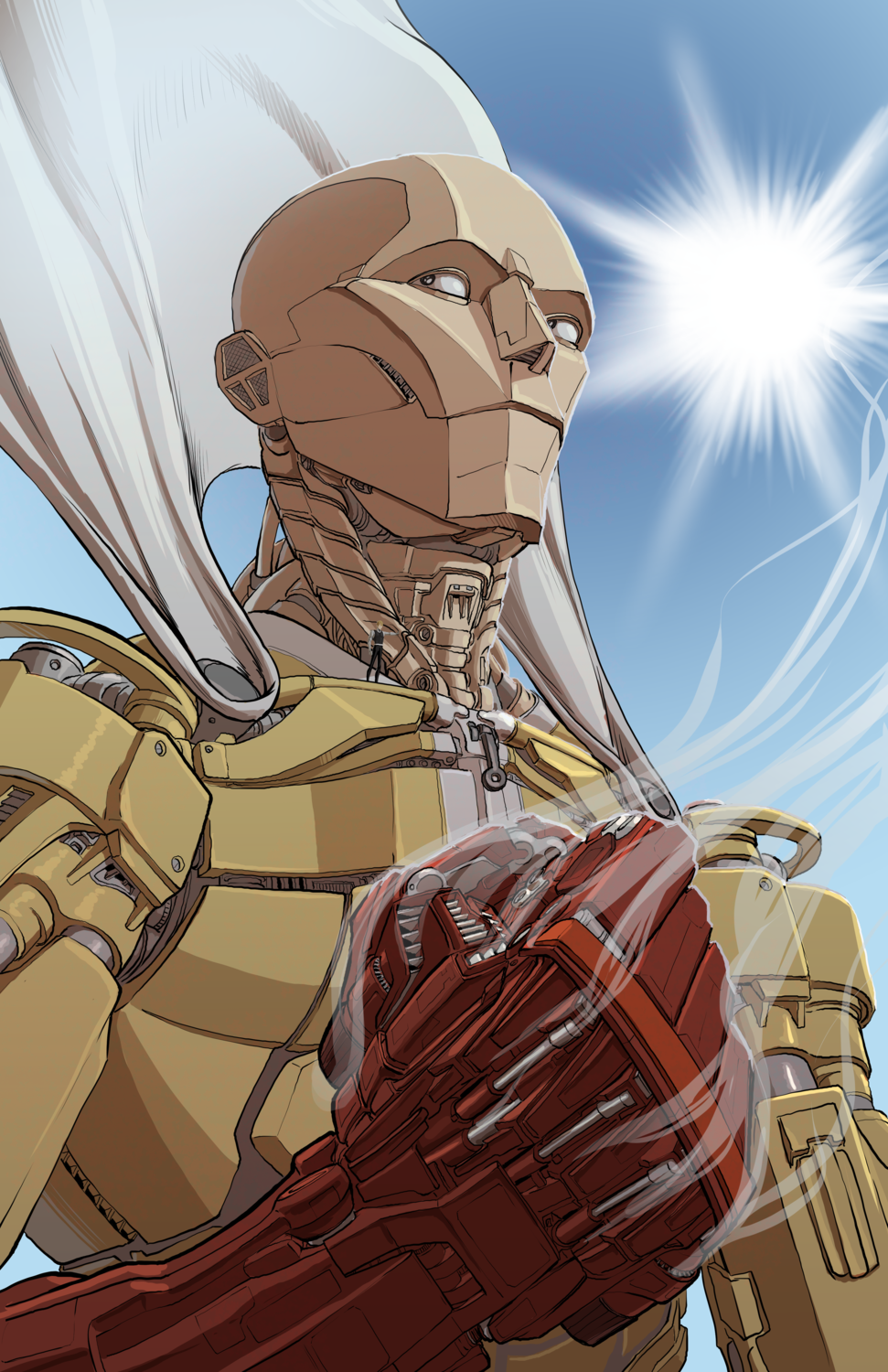 Mecha-Saitama with Genos Print Mecha-Saitama with Genos Print