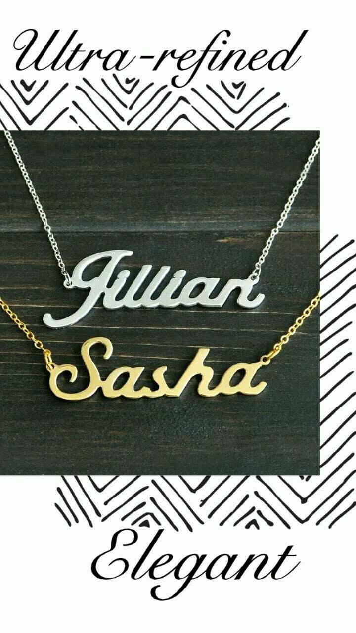 Elegant Costum Name Pendant Necklace