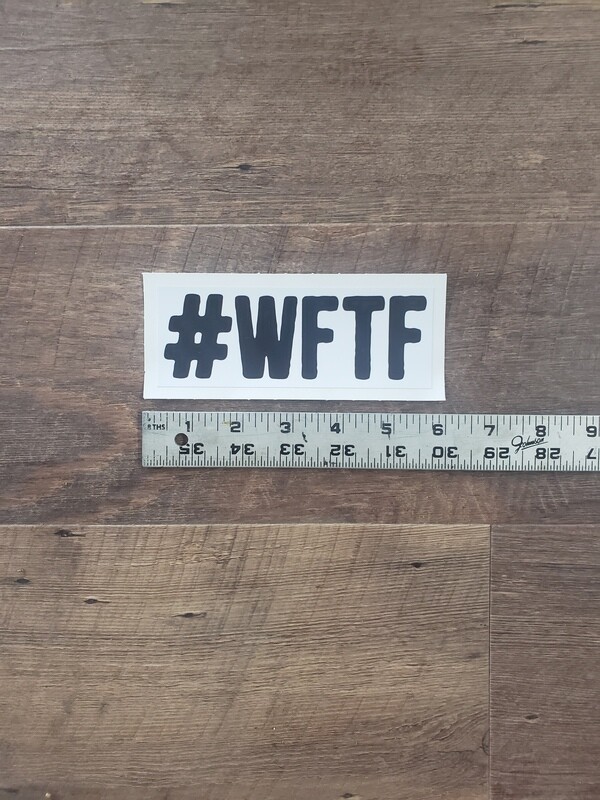 WFTF Hashtag Decal, 2&quot; x 5.5&quot;