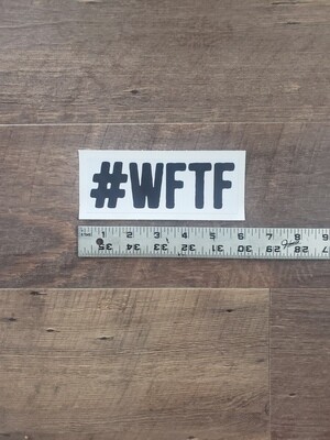 WFTF Hashtag Decal, 2" x 5.5"