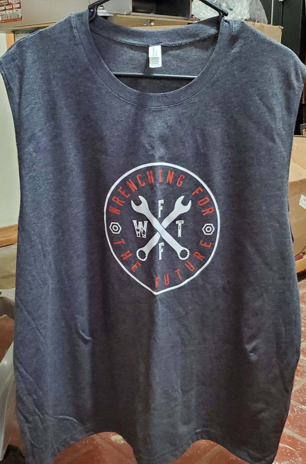 Mens Sleeveless Tshirt Dark Grey