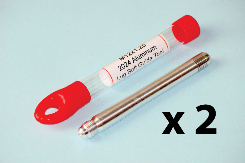 Pair of M12x1.25 Aluminum Lug Bolt Guide Tools