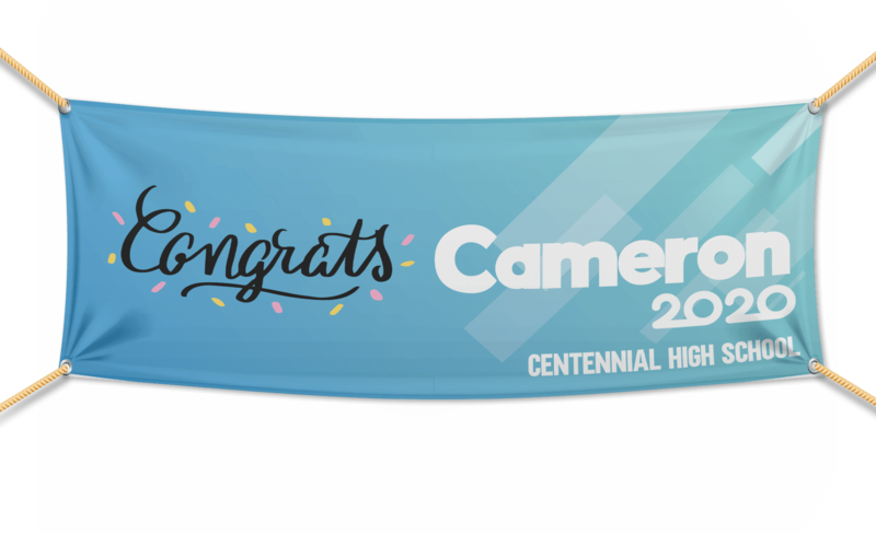 Freestyle Color 4 Graduation Banners (2x5')