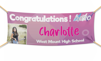 Freestyle Color 8 Graduation Banners (2x5')
