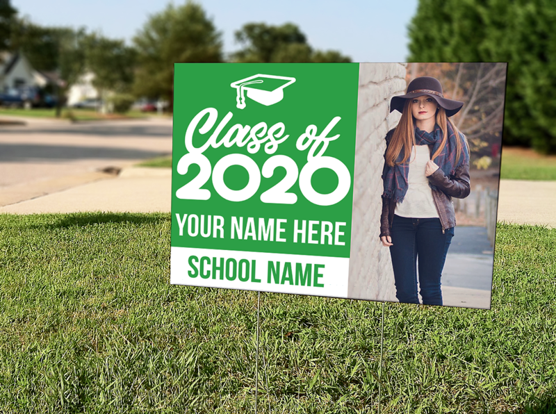 Graduation Yard Sign 6 (Any Color) (18x24")