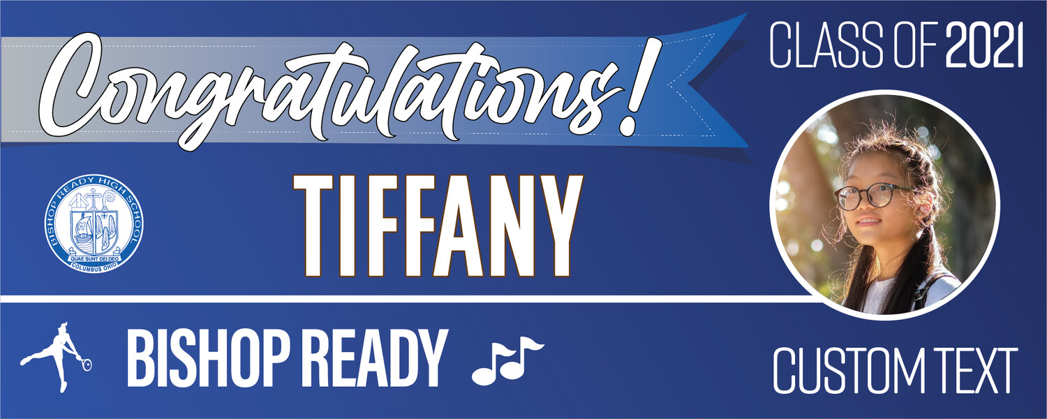 Bishop Ready High School Graduation Banners (2x5'), Banner Choice: 1