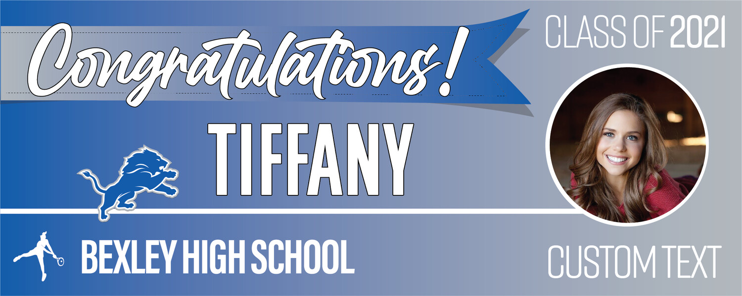 Bexley High School Graduation Banners (2x5'), Banner Choice: 1