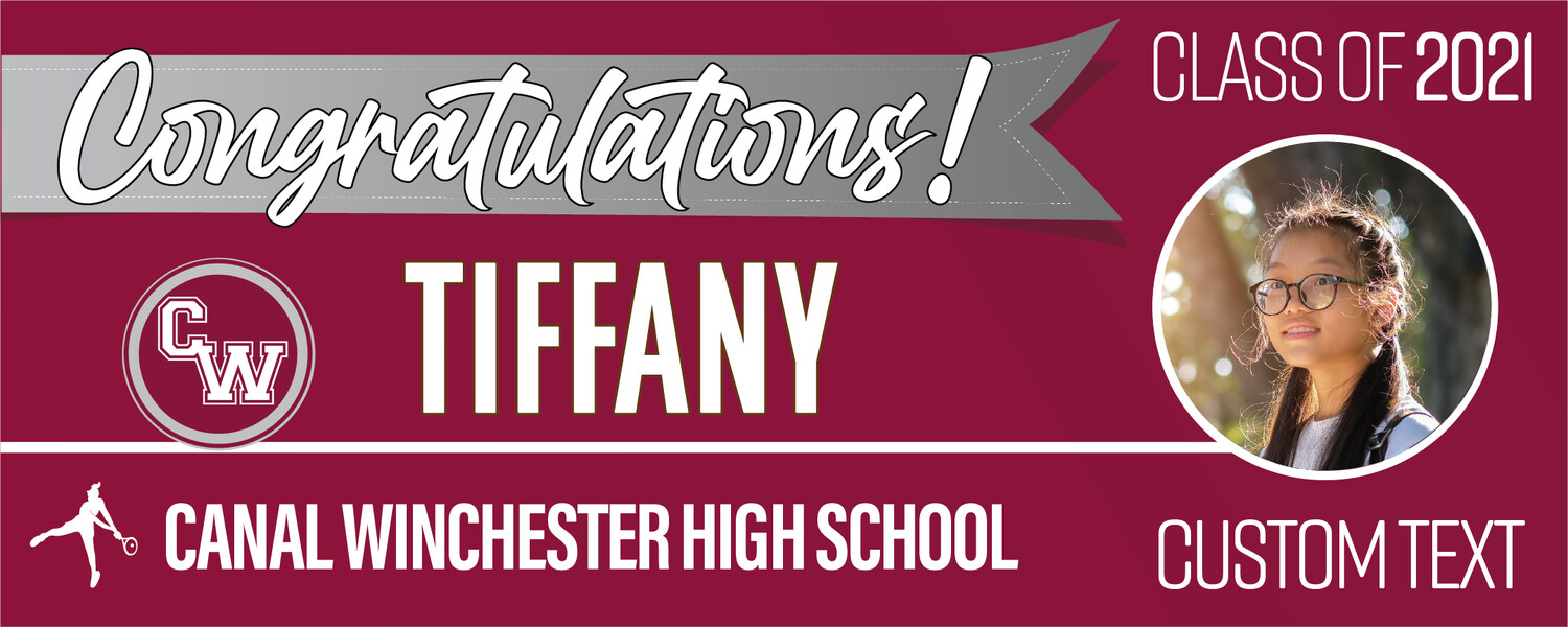 Canal Winchester High School Graduation Banners (2x5'), Banner Choice: 1